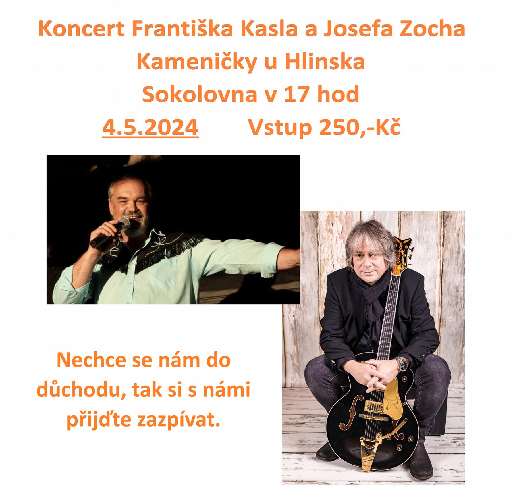 Koncert Františka Kasla a Josefa Zocha