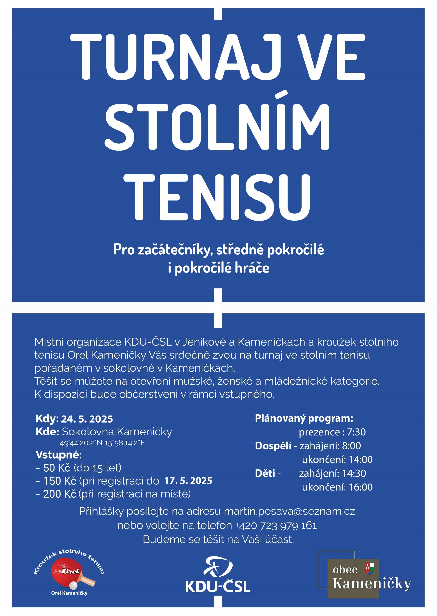 Turnaj ve stolním tenise