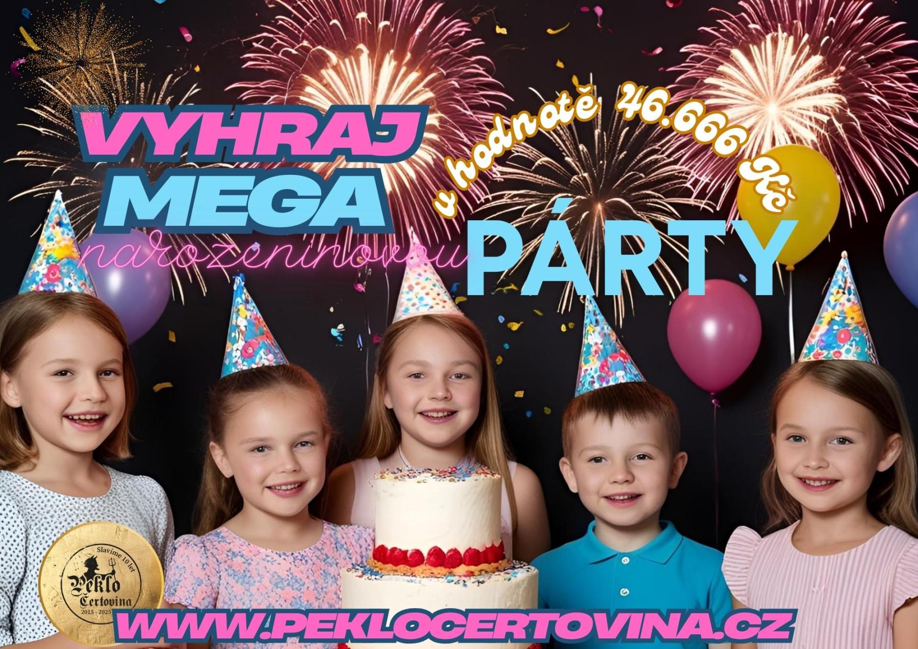 Vyhraj MEGA narozeninovou PÁRTY pro dítě v Pekle Čertovina