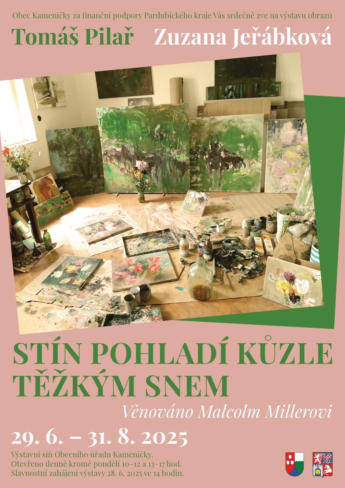 Stín pohladí kůzle těžkým snem - výstava obrazů T.Pilaře a Z.Jeřábkové