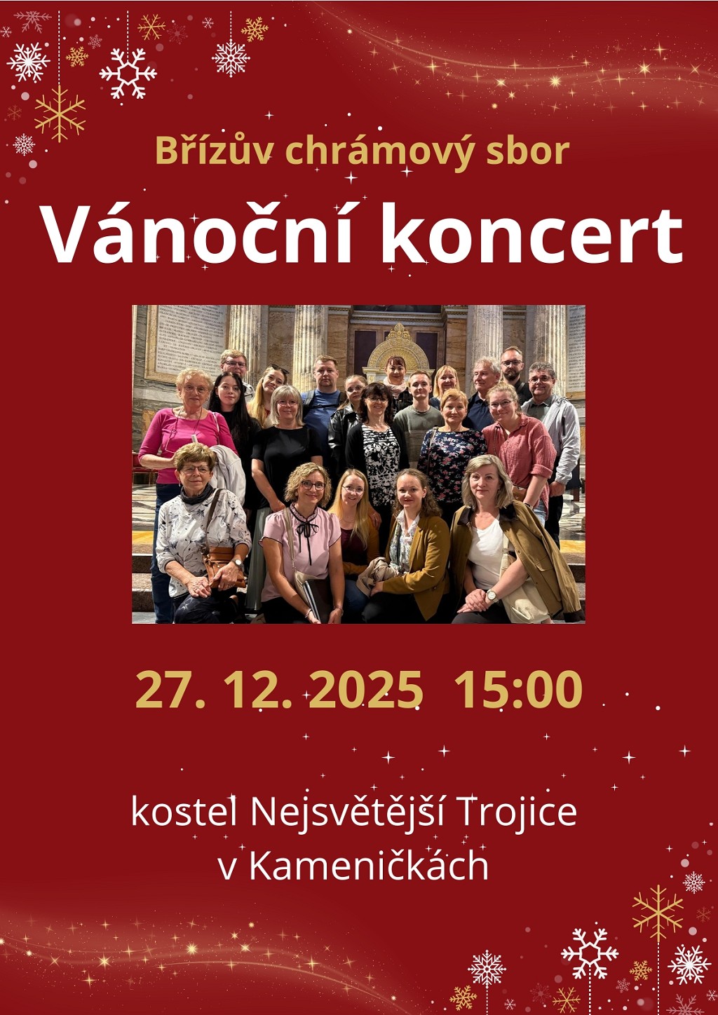 Vánoční koncert Břízova chrámového sboru