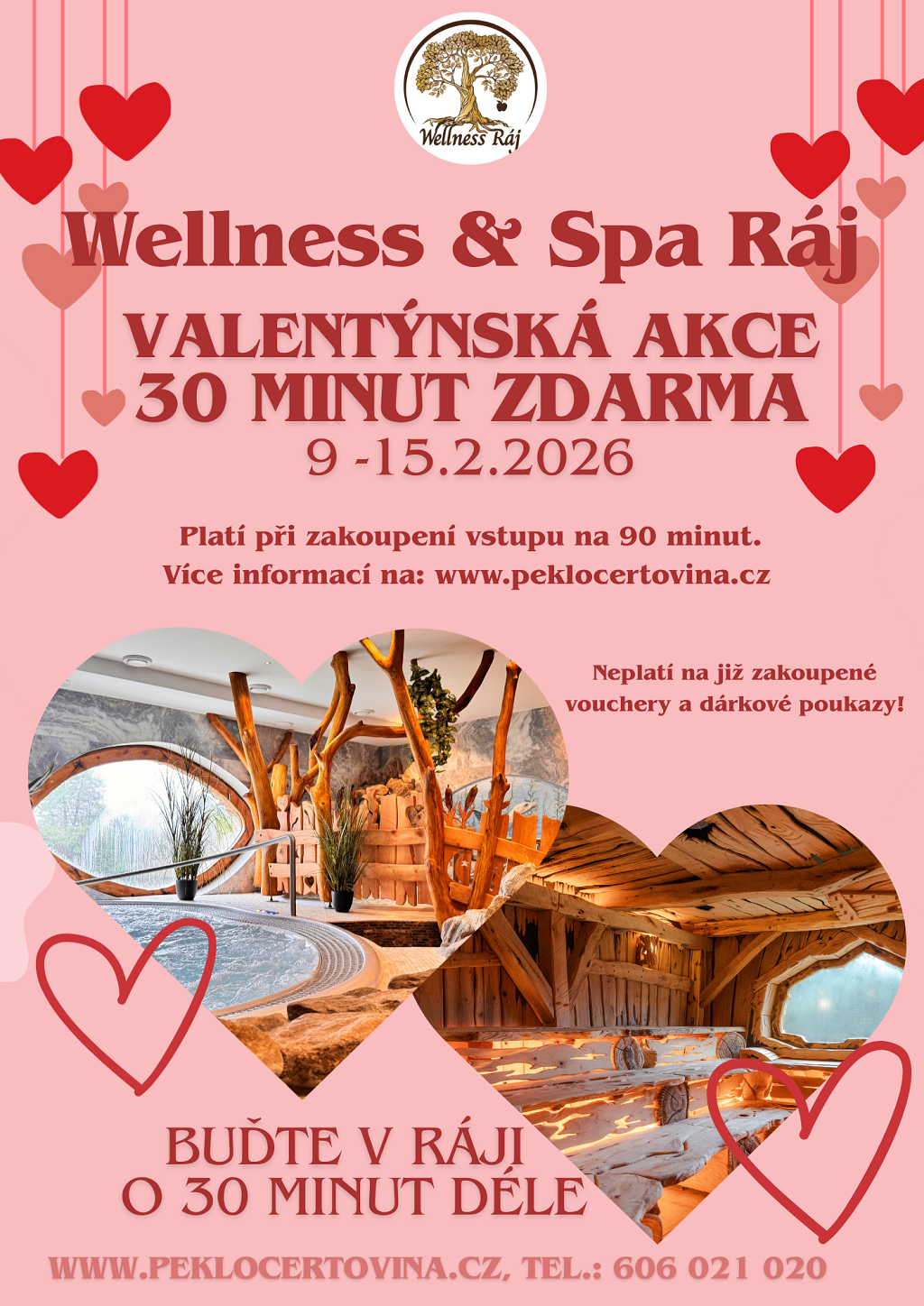 Valentýnský wellness dárek: 30 minut relaxu zdarma v Ráji