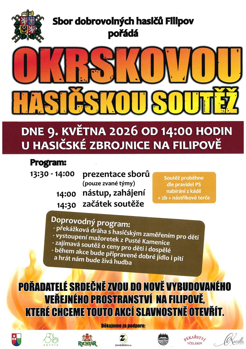 Okrsková hasičská soutěž - SDH Filipov