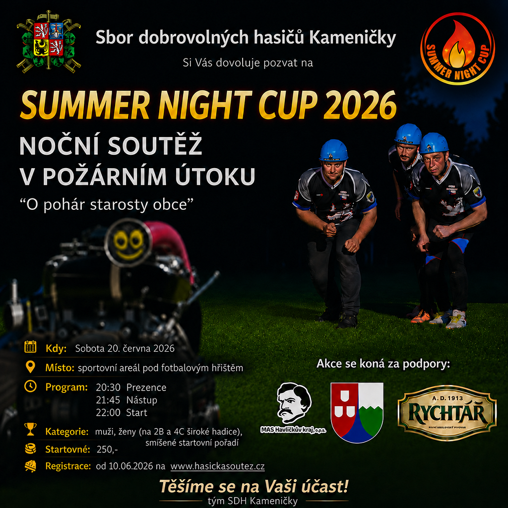 Summer Night Cup 2026 - O pohár starosty obce
