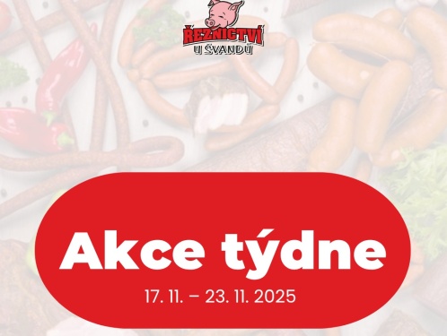 Akční leták Řeznictví U Švandů platný od 17. 11. do 23. 11. 2025
