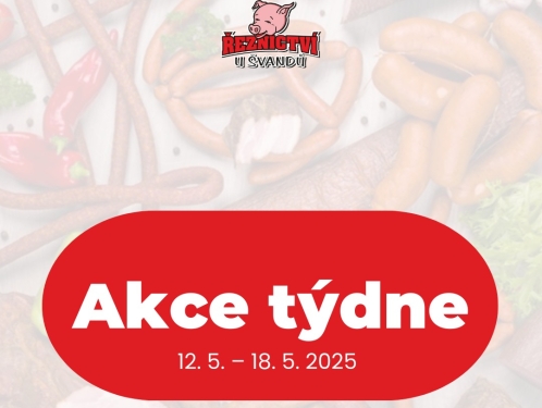 Akční leták Řeznictví U Švandů platný od 12. 5. do 18. 5. 2025