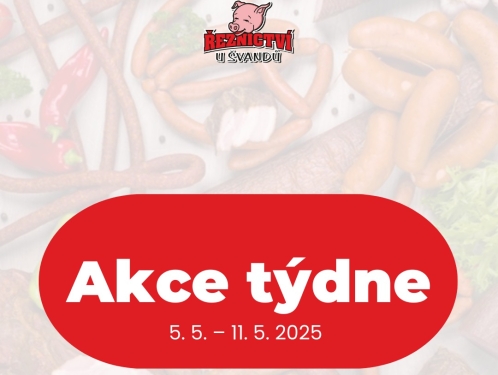 Akční leták Řeznictví U Švandů platný od 5. 5. do 11. 5. 2025
