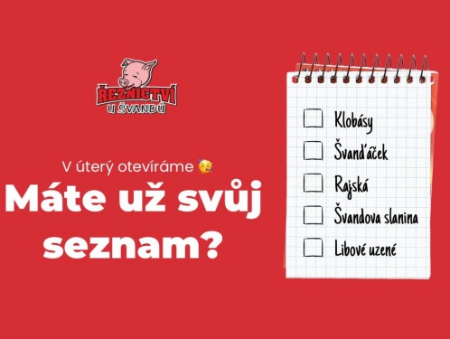Řeznictví U Švandů má po krátké novoroční pauze opět otevřeno
