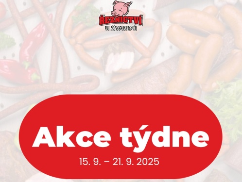 Akční leták Řeznictví U Švandů platný od 15. 9. do 21. 9. 2025