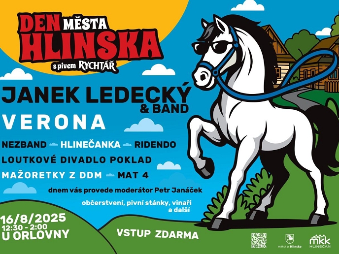 Den města Hlinska nabídne hudbu, tanec i koncert Janka Ledeckého