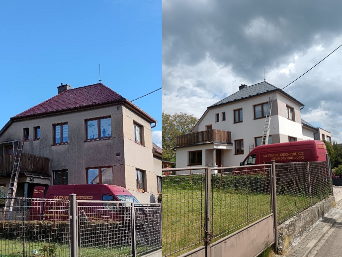 Prodloužení životnosti střechy domu až o 30 let a renovace fasády od SaS RENOVACE NÁTĚRY STŘECH