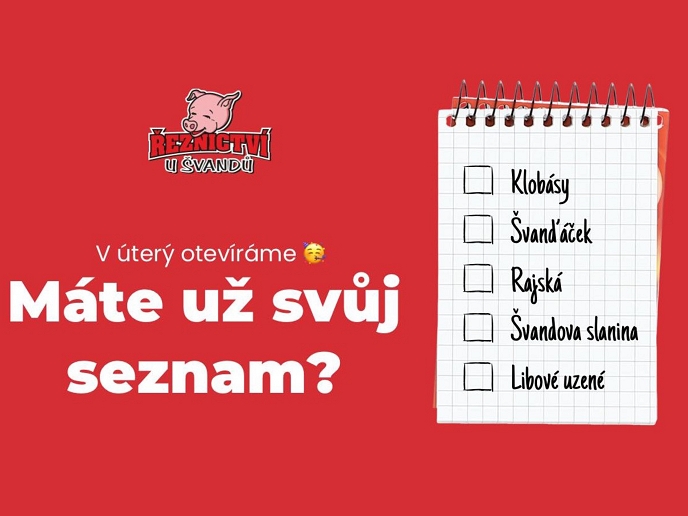 Řeznictví U Švandů má po krátké novoroční pauze opět otevřeno