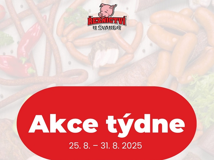 Akční leták Řeznictví U Švandů platný od 25. 8. do 31. 8. 2025