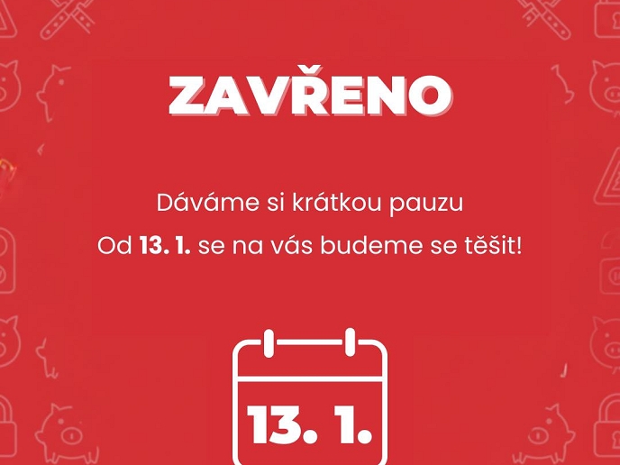 Řeznictví U Švandů má dočasně zavřeno, znovu otevře od 13. ledna