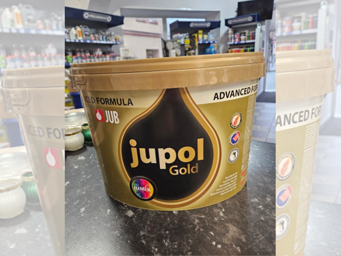 JUB JUPOL Gold Advanced: Kvalitní omyvatelná barva pro perfektní vzhled interiéru