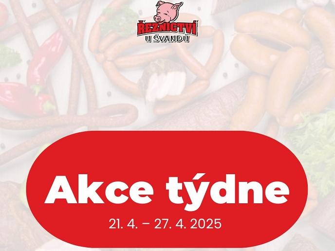 Akční leták Řeznictví U Švandů platný od 21. 4. do 27. 4. 2025