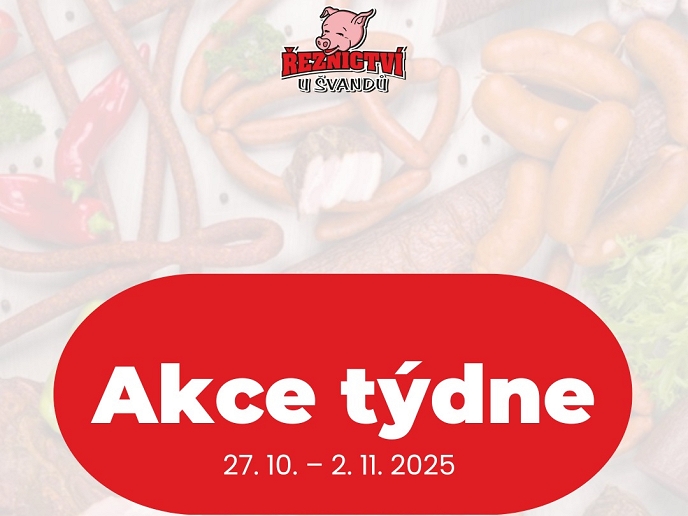 Akční leták Řeznictví U Švandů platný od 27. 10. do 2. 11. 2025