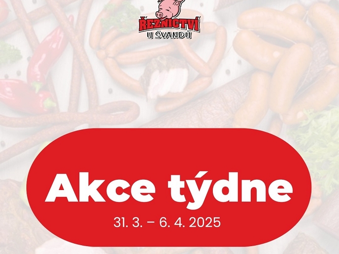 Akční leták Řeznictví U Švandů platný od 31. 3. do 6. 4. 2025