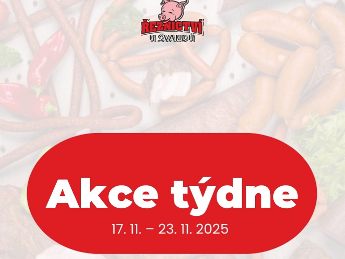 Akční leták Řeznictví U Švandů platný od 17. 11. do 23. 11. 2025