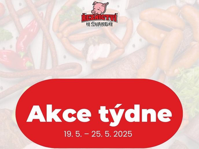 Akční leták Řeznictví U Švandů platný od 19. 5. do 25. 5. 2025