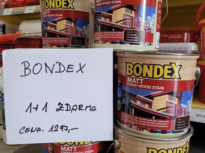 AKCE BONDEX 1+1 ZDARMA