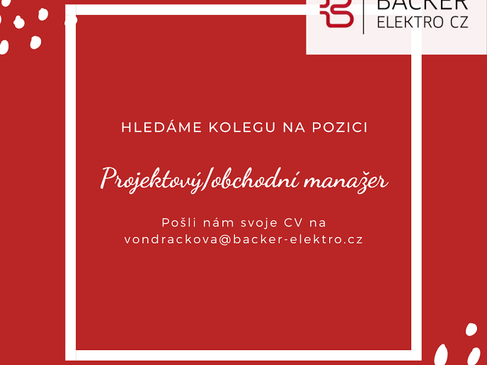 Nyní hledáme šikovného kolegu na pozici Projektový/obchodní manažer