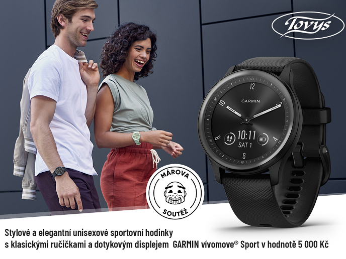 Soutěž o krásné sportovní hodinky GARMIN v hodnotě 5 000 Kč