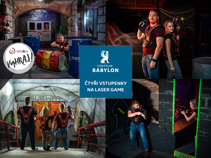 VYHRAJ čtyři vstupenky na laser game v Centru Babylon!