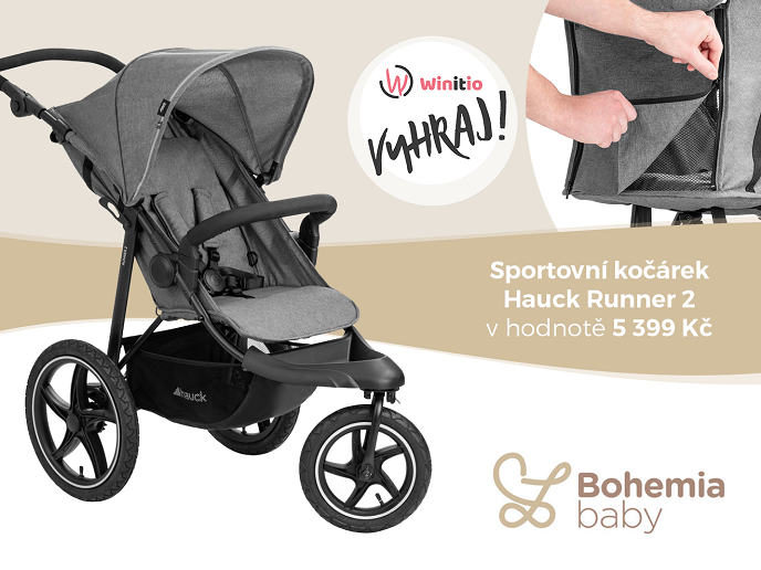 VYHRAJ sportovní kočárek Hauck Runner 2!