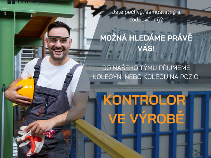 Hledáme: Kontrolora ve výroba