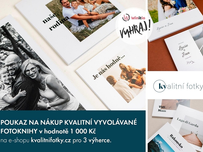 VYHRAJ poukaz na nákup kvalitní vyvolávané fotoknihy!