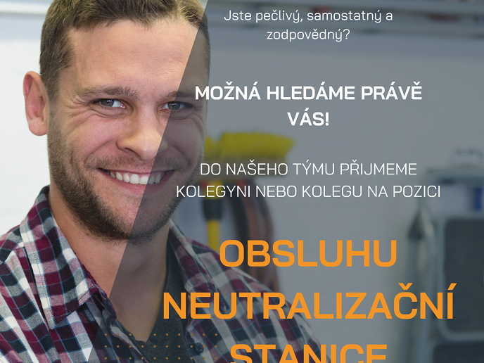Hledáme: Obsluhu neutralizační stanice