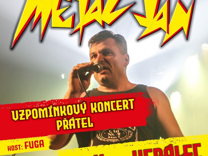 Metal Jan a vzpomínkový koncert s přáteli v KD Herálec