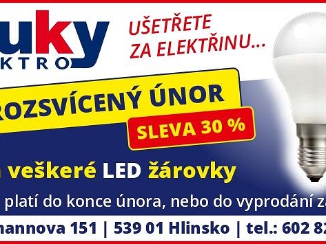 Žárovková akce v HUKY Elektro