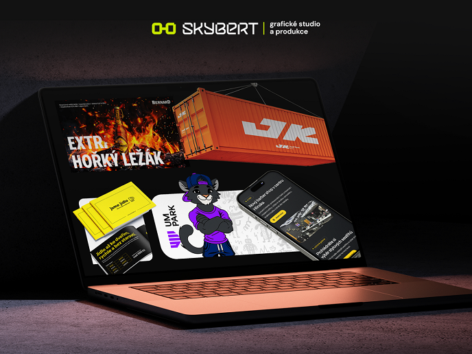 Jsme grafické studio a produkce SKYBERT — kreativita, která dává smysl. A design, který osloví.