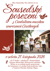Sousedské posezení s Cimbálovou muzikou sourozenců Osičkových