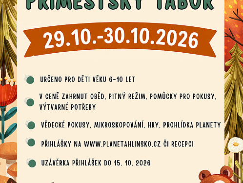 Planeta pořádá podzimní příměstský tábor pro děti