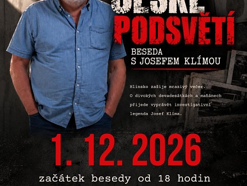 Josef Klíma přiveze do Hlinska příběhy českého podsvětí devadesátých let