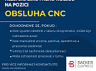 Nyní hledáme šikovného kolegu na pozici OBSLUHA CNC
