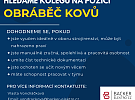 Hledáme šikovného kolegu konkrétně na pozici Obráběč kovů