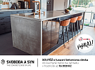 VYHRAJ luxusní betonovou desku do kuchyně nebo na zahradu v hodnotě až 16 tisíc korun!