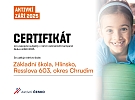 Certifikát za akci AKTIVNÍ ZÁŘÍ