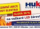 Velká podzimní akce  na LED žárovky s 30% slevou v HUKY Elektro