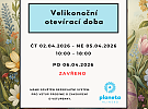 Velikonoční otevírací doba na Planetě