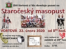 Staročeský masopust ve Vortové již tuto sobotu