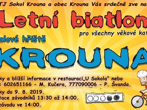 Letní biatlon v Krouně