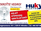 Velký výprodej ventilátorů v HUKY Elektro