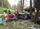 Nehoda v Blatně uzavřela silnici z Hlinska směrem na Jeníkov