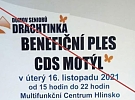 Letošní ročník Benefičního plesu CDS Motýl se neuskuteční