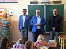 Prvňáčky ve školních lavicích přivítal starosta Miroslav Krčil
